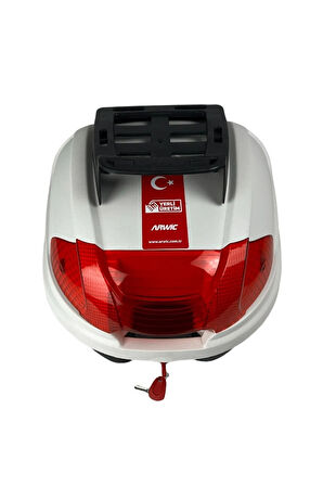 Arwic Motosiklet Arka Çanta 32 Litre Kargo Beyaz Kargo Çanta