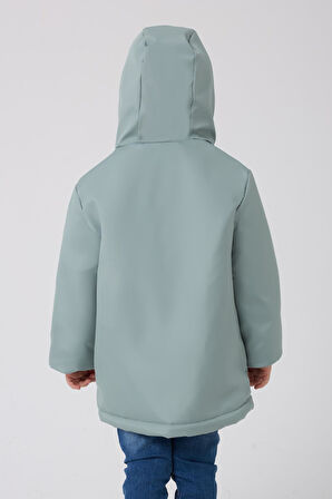 Erkek Çocuk Kürklü Su Ve Rüzgar Geçirmez Kapüşonlu 3 Kışlık Mont & Kaban & Parka