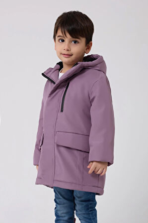 Erkek Çocuk Kürklü Su Ve Rüzgar Geçirmez Kapüşonlu 3 Kışlık Mont & Kaban & Parka