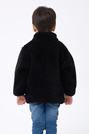 Erkek Çocuk Peluş Fermuarlı Welsoft Kışlık Mont
