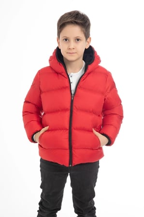 Spor Erkek Spor Çocuk Siyah  Polarlı Kapüşonlu Su Geçirmez Rüzgara Dayanıklı Cepli   Mont