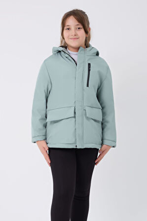 Su ve Rüzgar Geçirmez Kapüşonlu 3 Cep  Mont & Kaban & Parka