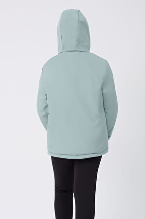 Su ve Rüzgar Geçirmez Kapüşonlu 3 Cep  Mont & Kaban & Parka
