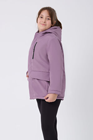 Su ve Rüzgar Geçirmez Kapüşonlu 3 Cep  Mont & Kaban & Parka