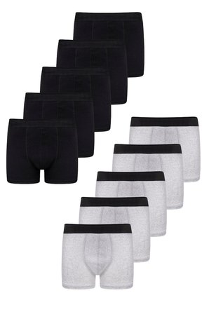 Erkek 10’lu Pamuklu Slim Fit Boxer Seti – Geniş Beden Aralığı