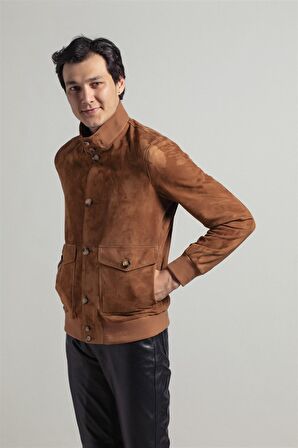 Camel Knox Erkek Süet Mont