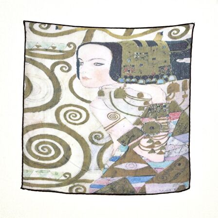 Gustav Klimt Expactation Desenli Bandana