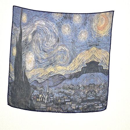 Van Gogh Starry Night Desenli Bandana