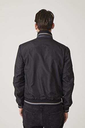 Carmelo Lacivert Erkek Çift Taraflı Deri Mont