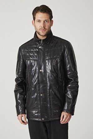 Samuel Siyah Erkek Deri Kaban