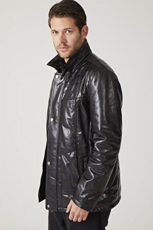 Samuel Siyah Erkek Deri Kaban