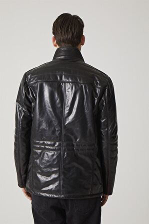 Samuel Siyah Erkek Deri Kaban