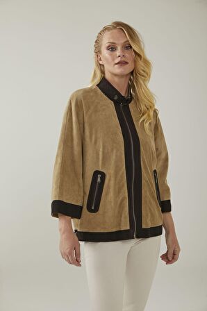 Margaret Kahve Kadın Süet Ceket