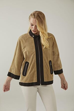 Margaret Kahve Kadın Süet Ceket