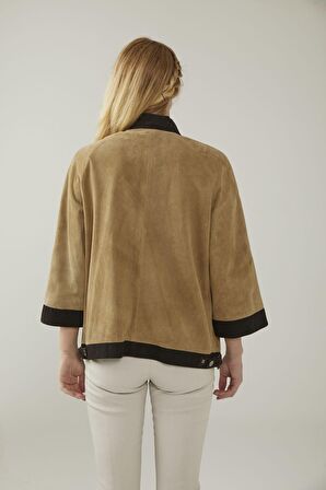 Margaret Kahve Kadın Süet Ceket