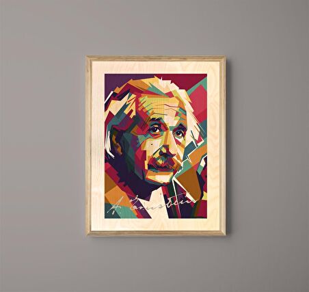 Einstein 1 Ahşap Tablo