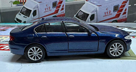 Oyuncak Metal Model Araba 1/36 Çek Bırak BMW 535İ Lacivert 