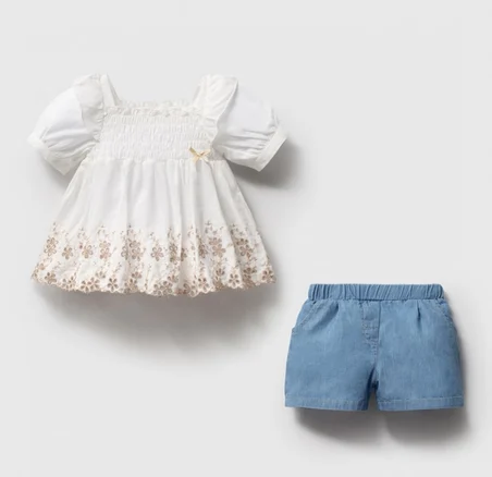 Gipe Detay Bluz Short Takım