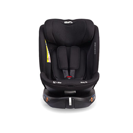 Grovy Fix i-Size 40-150 cm (0-36 kg) Oto Koltuğu Siyah