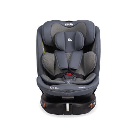Grovy Fix i-Size 40-150 cm (0-36 kg) Oto Koltuğu Gri