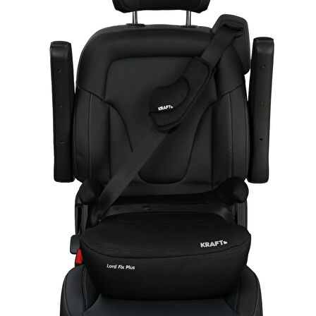 Lord Fix Plus i-size Booster 125-150 cm (15-36 Kg) Yükseltici Oto Koltuğu Siyah