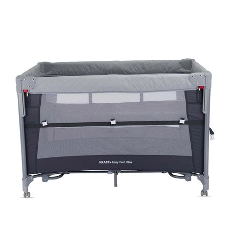 Kraft Easy Fold Plus Anne Yanı Oyun Parkı 70x110 cm Açık Gri