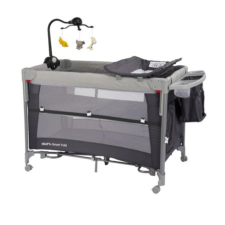 Smart Fold Anne Yanı Oyun Parkı 60 x 104 cm Gri