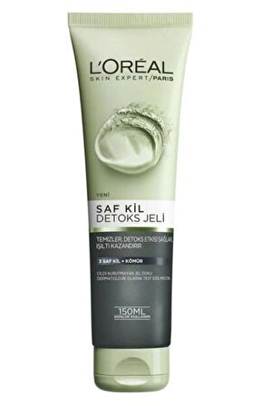 L'Oreal Paris Saf Kil Detox Kömür Yüz Temizleme Jeli 150 ML