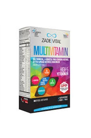Zade Vital Multivitamin 30 Kapsül