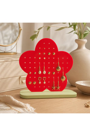 Besing Çiçek Figürlü Peg Board Takı Standı 3D Baskı Düzenleyici