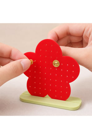 Besing Çiçek Figürlü Peg Board Takı Standı 3D Baskı Düzenleyici