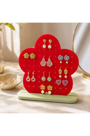 Besing Çiçek Figürlü Peg Board Takı Standı 3D Baskı Düzenleyici