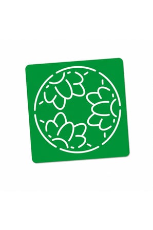 Besing Sashiko Çiçek Desenli Nakış Şablonu Kumaş İşleme Stencil