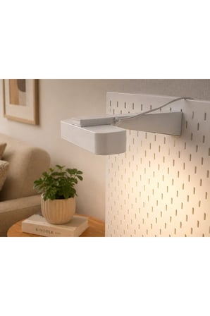 Skadis Uyumlu Işık Barı Montaj Aparatı | Pegboard Raf Tutucu | 3D Baskı