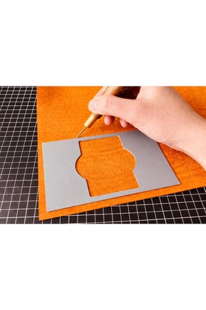 Besing Deri Kartlık Kalıbı DIY Kesim Şablonu ve Üretim Seti