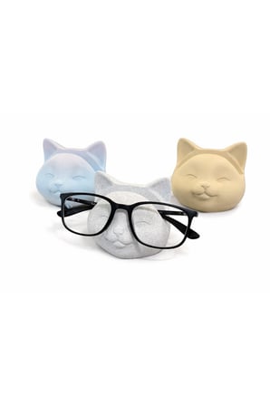 Besing Kedi Figürlü Gözlük Standı Masaüstü Organizer Dekoratif 3D Baskı