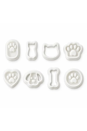8'li Kedi Köpek ve Pati Polimer Kil Kalıp Seti – Dog & Cat Clay Cutters