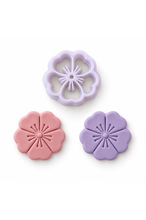 Mini Menekşe Polimer Kil Kesici Kalıp – Pansy Mini Clay Cutter