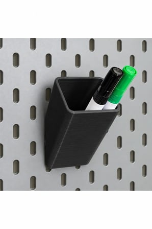 SKÅDIS Uyumlu Pano Saklama Kutusu ve Kalemlik – Pegboard Storage Box SİYAH