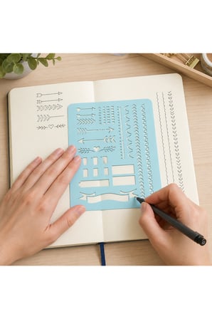 Besing Masaüstü Organizer Bullet Journal Ajanda Şablonu Planner Template