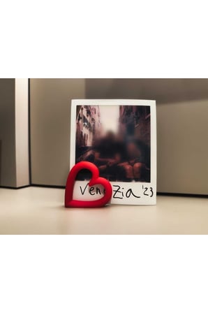 Besing Kalp Tasarımlı Polaroid Fotoğraf Tutucu Dekoratif Masaüstü Fotoğraf Standı