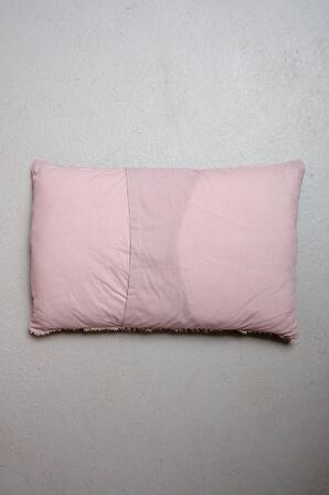 Peraluna FOAM PILLOW Şifon Şerit Triko Yastık Kılıfı 60X40 CM Bej