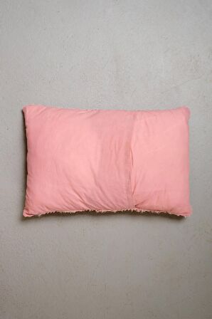 Peraluna FOAM PILLOW Şifon Şerit Triko Yastık Kılıfı 60X40 CM Pudra