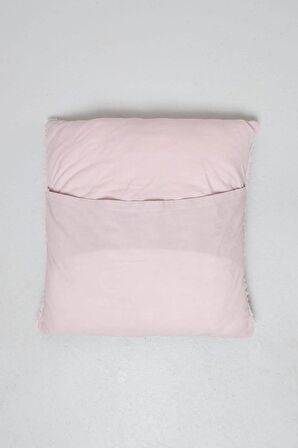 Peraluna FOAM PILLOW Şifon Şerit Triko Yastık Kılıfı 45X45 CM Bej