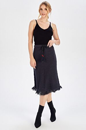 Peraluna Antrasit Renk Bohem Etek