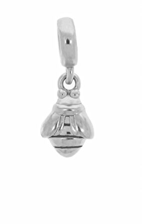 Kadın Böcek Model Mini Gümüş Charm