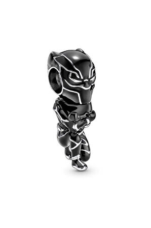 Gümüş Marvel Avengers Black Phanter Charm