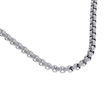 Unisex Çelik 4 mm Zincir Kolye