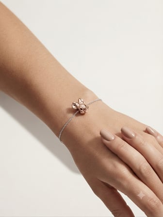 Kadın Rose Renk Minnie Model Gümüş Charm