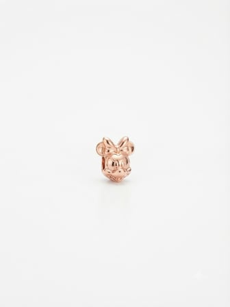 Kadın Rose Renk Minnie Model Gümüş Charm